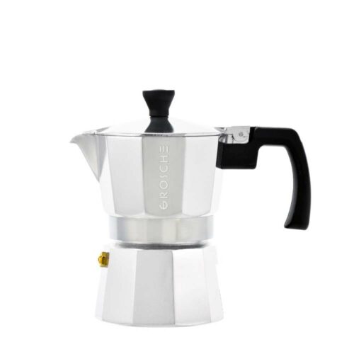 milano chrome stovetop espresso maker 3 cup