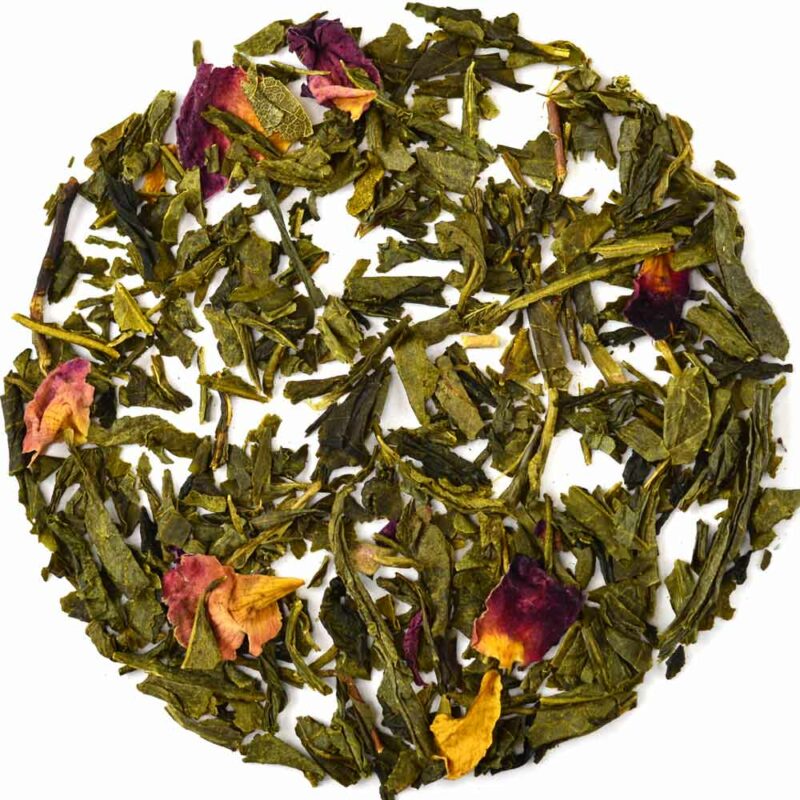 sencha cherry rose green tea GROSCHE