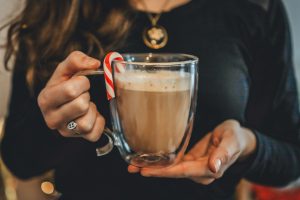 cyprus double walled glassware candy cane peppermint mocha