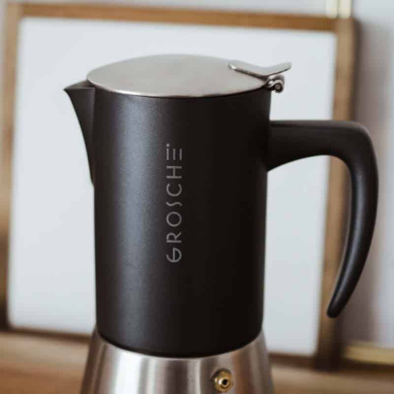 milano steel stovetop espresso maker grosche