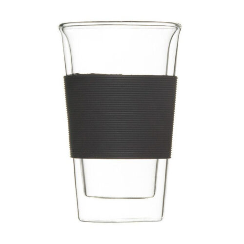 glassen double walled tumbler black