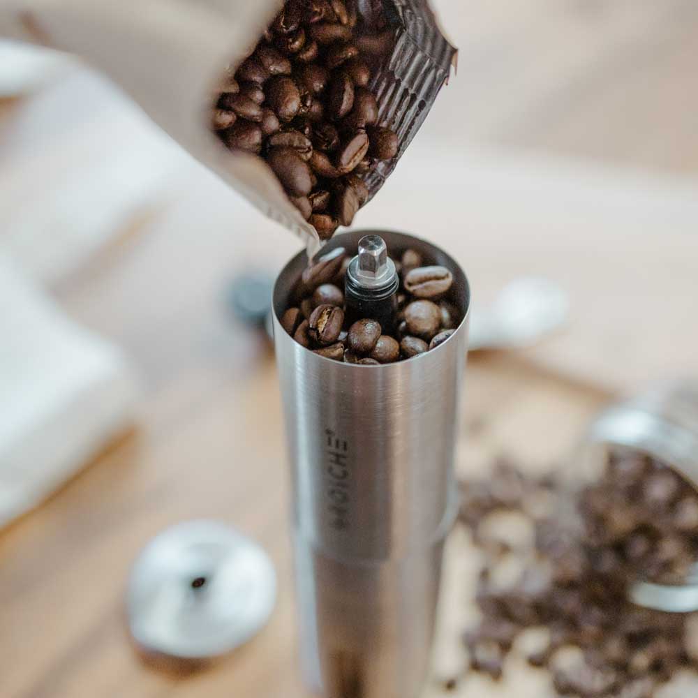 grosche bremen mini, manual coffee grinder, travel coffee grinder, coffee grinder for travel, portable coffee grinder, stainless steel coffee grinder, spice grinder, herb grinder, portable grinder. manual coffee grinder