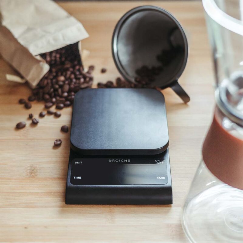 Albany weigh scale, grosche scale for pour over coffee beans, digital scale with timer