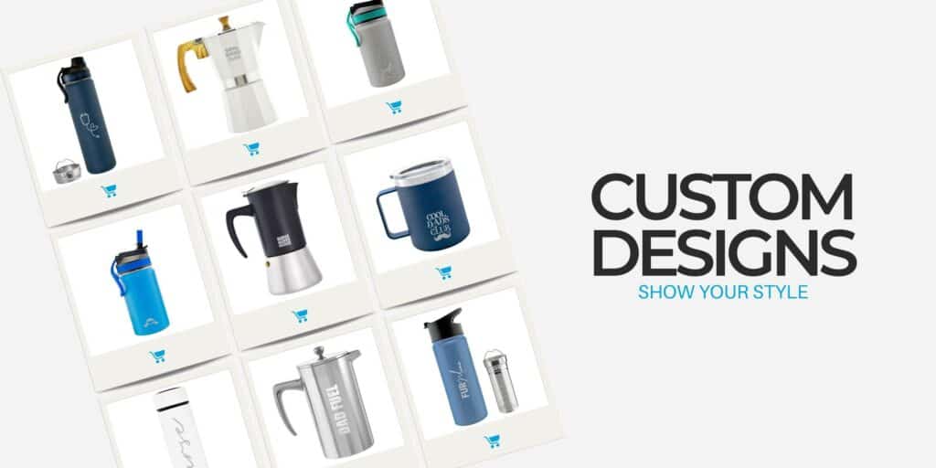 grosche custom designs Show your style through custom design coffee makers and drinkware custom logo water bottles custom logo gifts