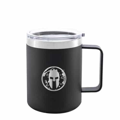 Spartan race travel mug, Spartan gear, Everest Black