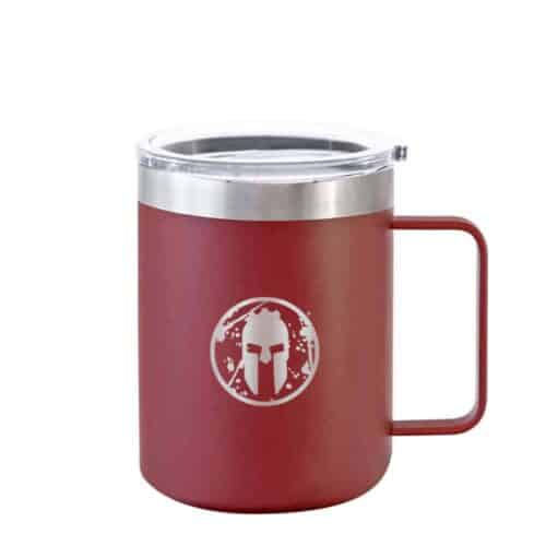 Spartan race Everest Travel mug red with Spartan helmet