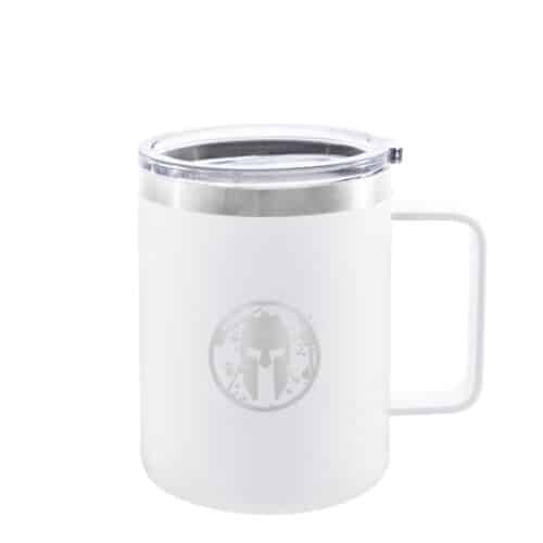 Spartan race travel mug, Spartan gear, Everest White